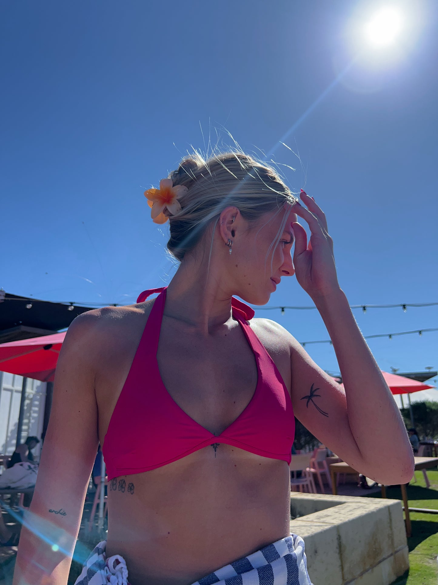 Berry | Halter Tie Top